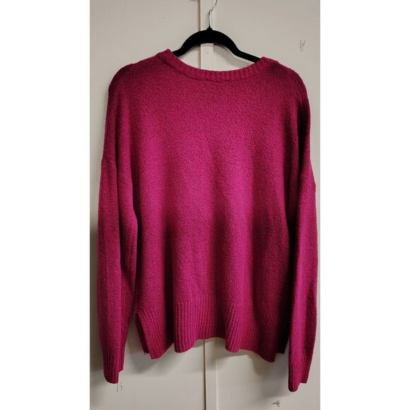 Time & Tru Women's XL Knit Pink Long Sleeve Sweater - Picture 2 of 6